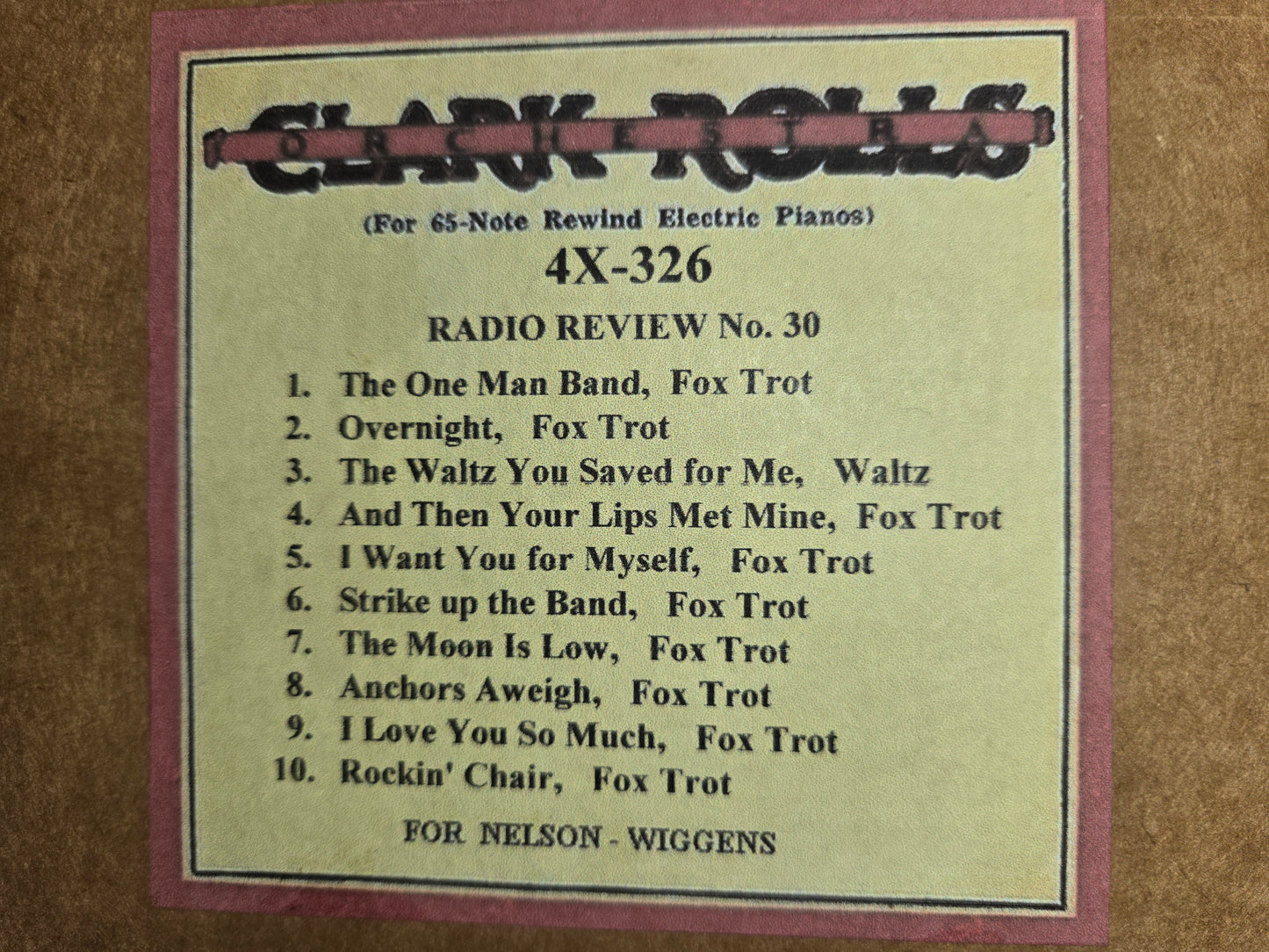 4X-Roll 4X-326 RECUT Nickelodeon Roll Radio Review No 30