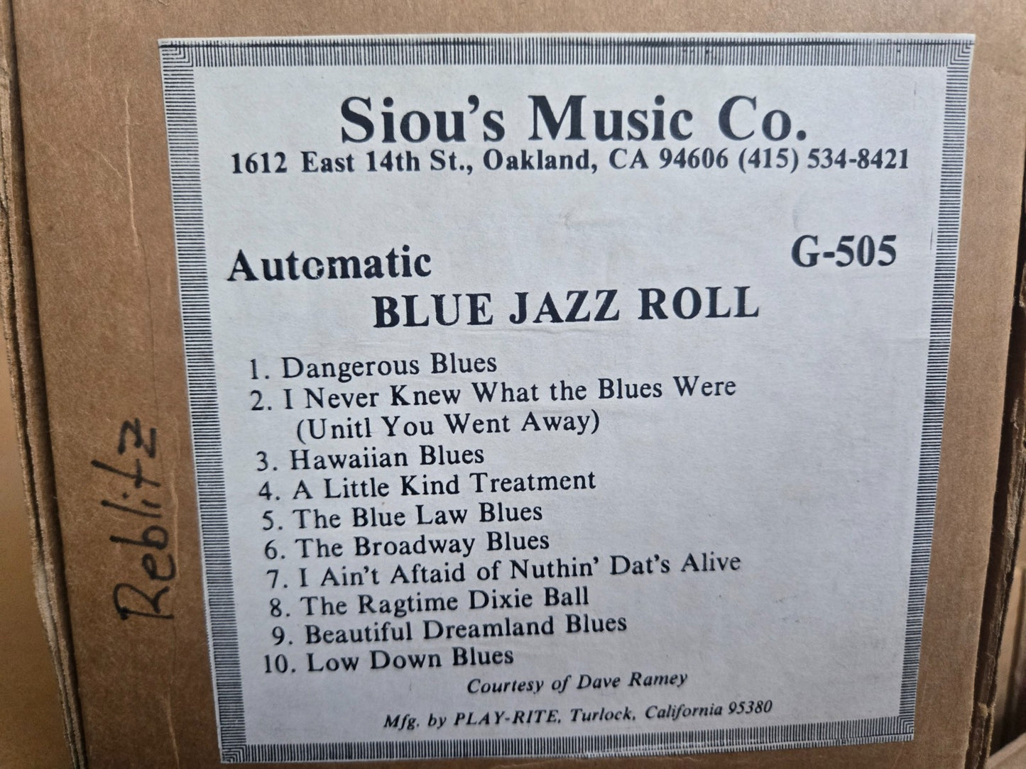 G-Roll G-505 RECUT Nickelodeon Roll BLUES JAZZ ROLL