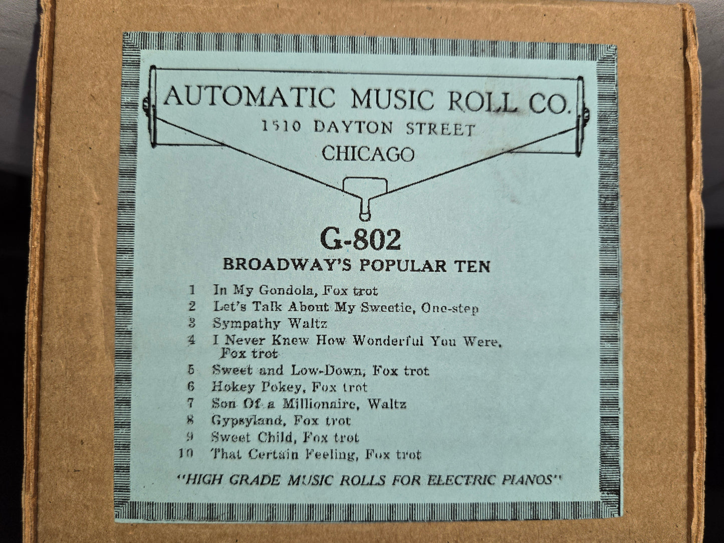 G-Roll G-802 RECUT Nickelodeon Roll Broadway's Popular Ten
