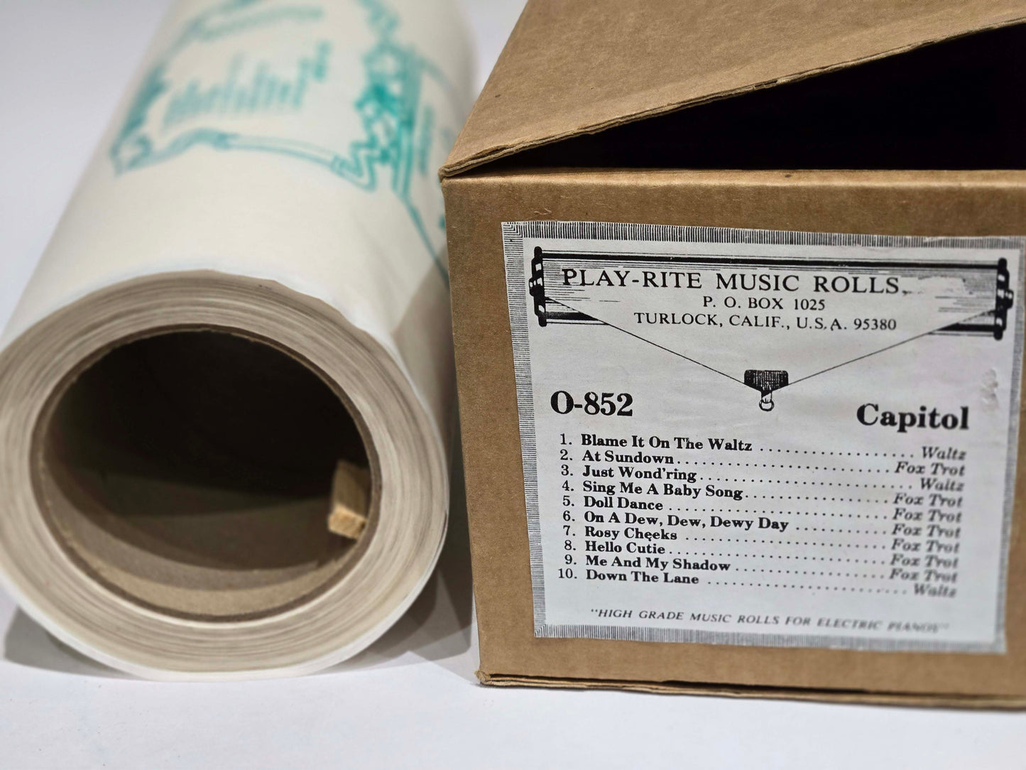 O-Roll O-852 Recut Nickelodeon Orchestrion Roll Fox Trots Capitol
