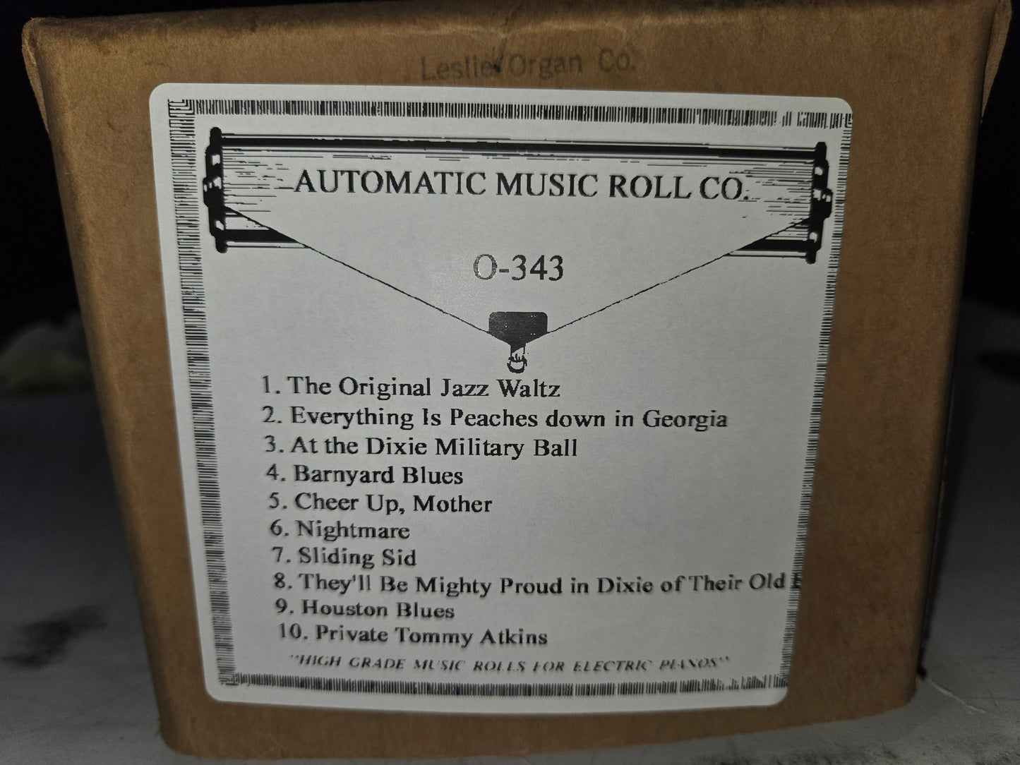 O-Roll O-343 RECUT Nickelodeon Orchestrion Various