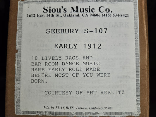 A-Roll A-S-107 RECUT Nickelodeon Roll Seebury Early 1912