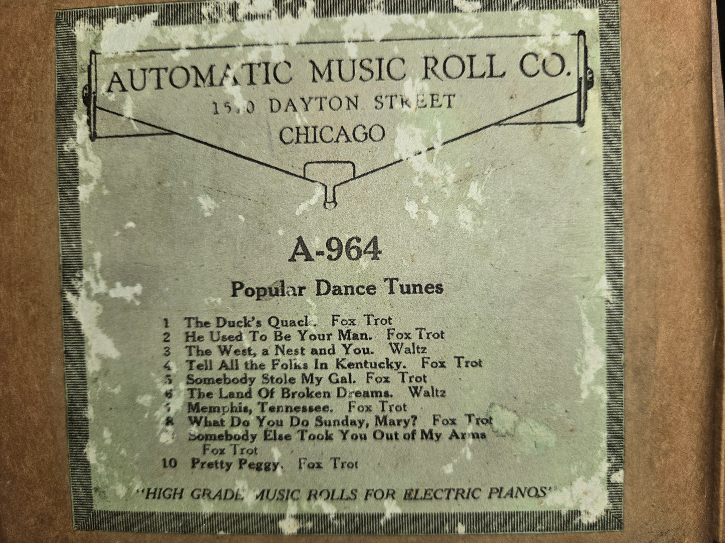 A-Roll A-964 RECUT Nickelodeon Roll Popular Dance Tunes