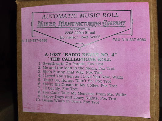 A-Roll A-1037 RECUT Nickelodeon Roll Radio Review No 4 CALLIAPHONE