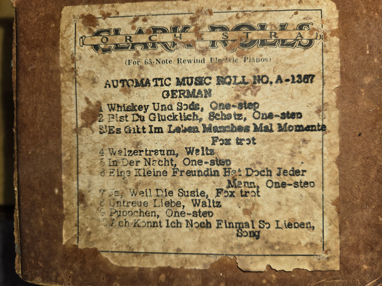A-roll A-1367 RECUT Nickelodeon Roll German Whiskey
