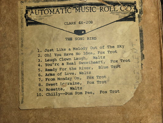 4X-Roll 4X-208 RECUT Nickelodeon Roll The Song Bird