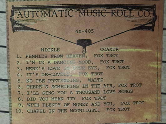 4X-Roll 4X-405 RECUT Nickelodeon Roll Nickle Coaxer