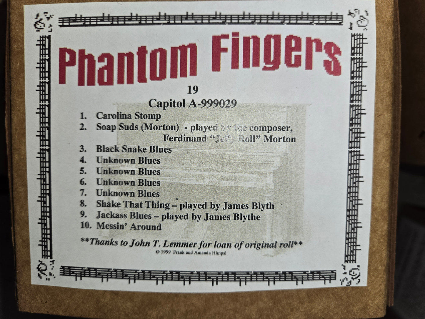 A-Roll A-999029 RECUT Nickelodeon Roll Phantom Fingers