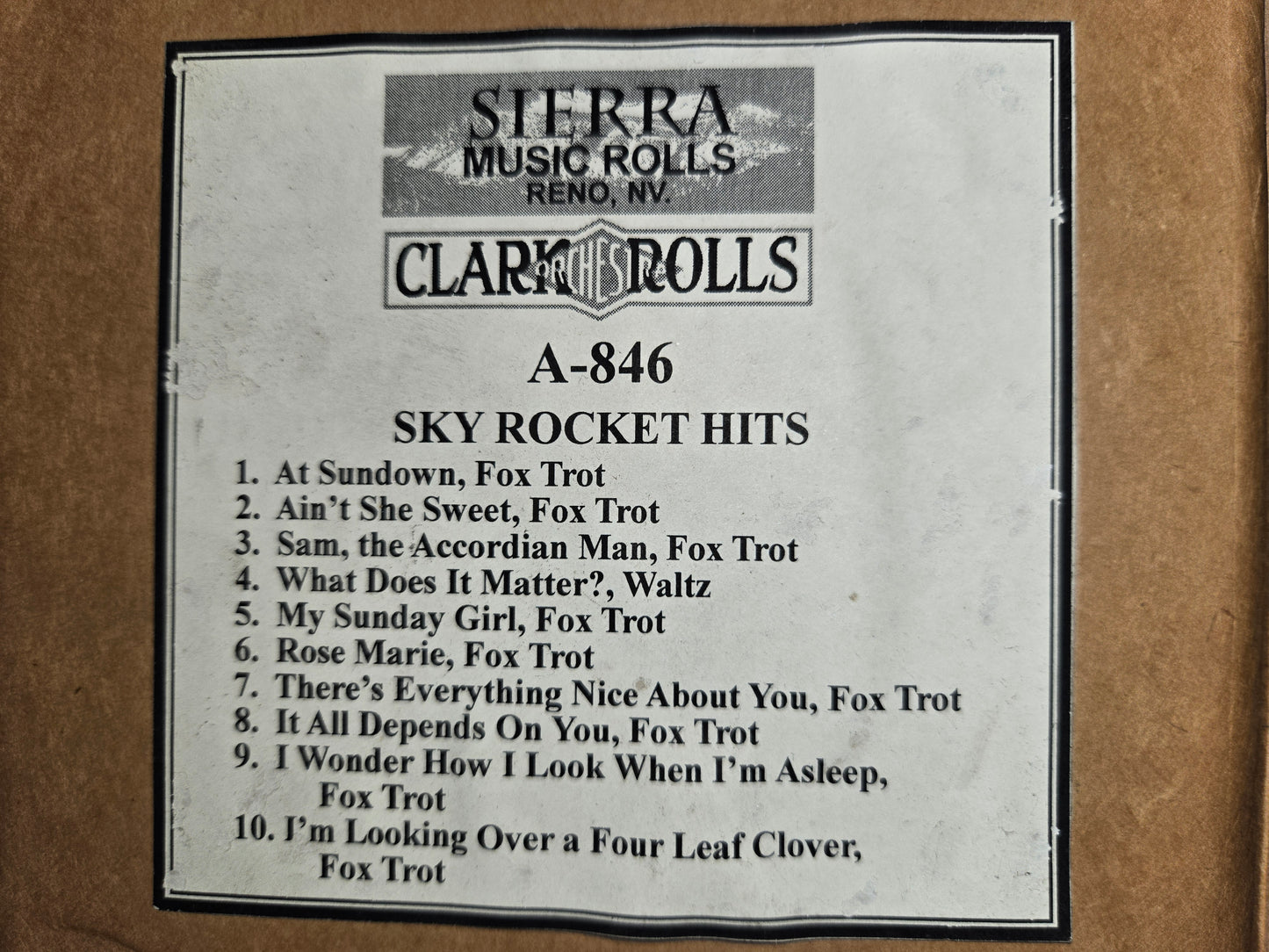 A-Roll A-846 RECUT Nickelodeon Roll Sky Rocket Hits