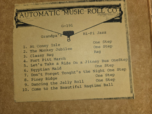 G-Roll G-191 RECUT Nickelodeon Roll Grandpa's Hi-Fi Jazz