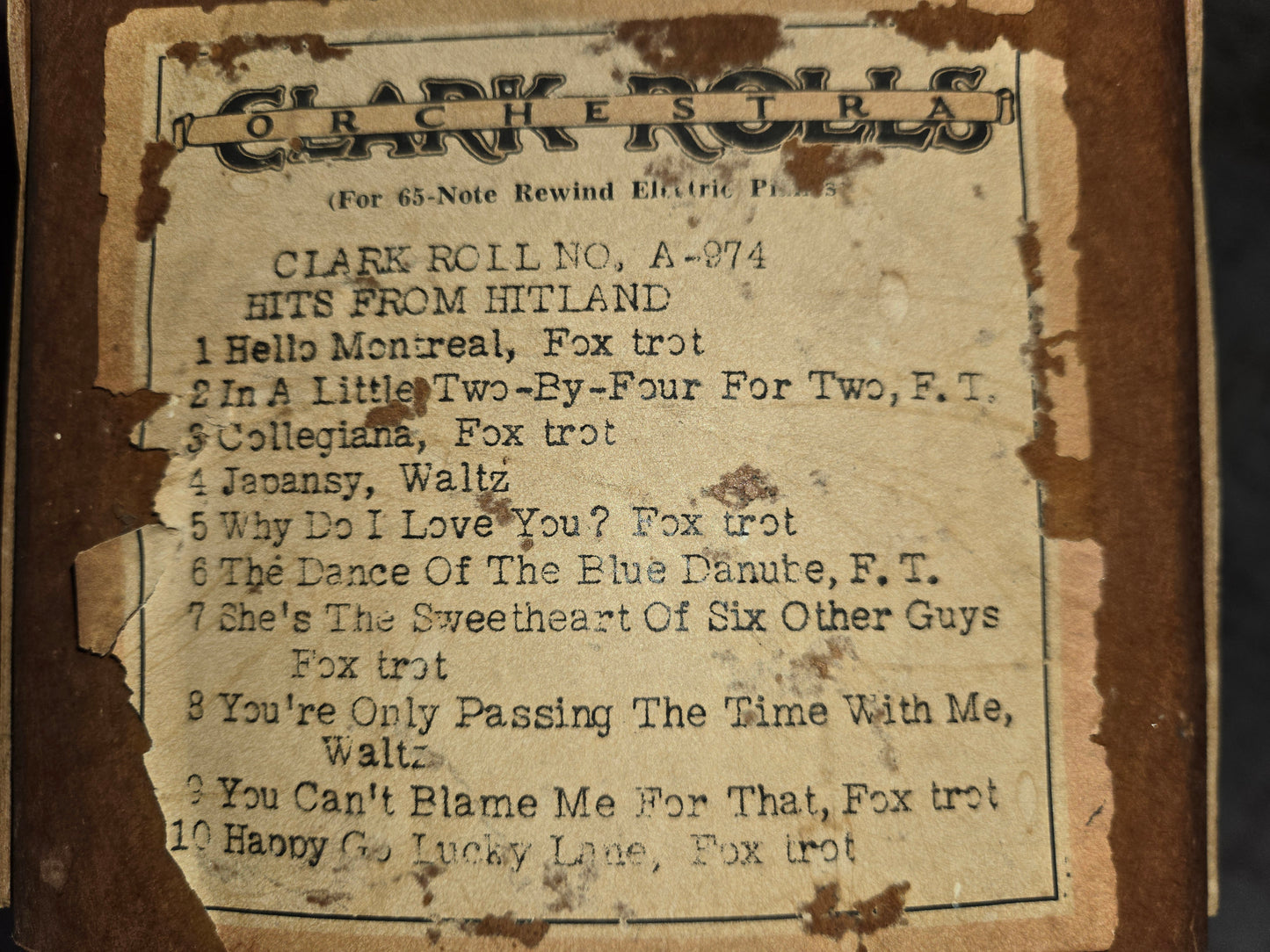 A-Roll A-974 RECUT Nickelodeon Roll Hits from Hitland