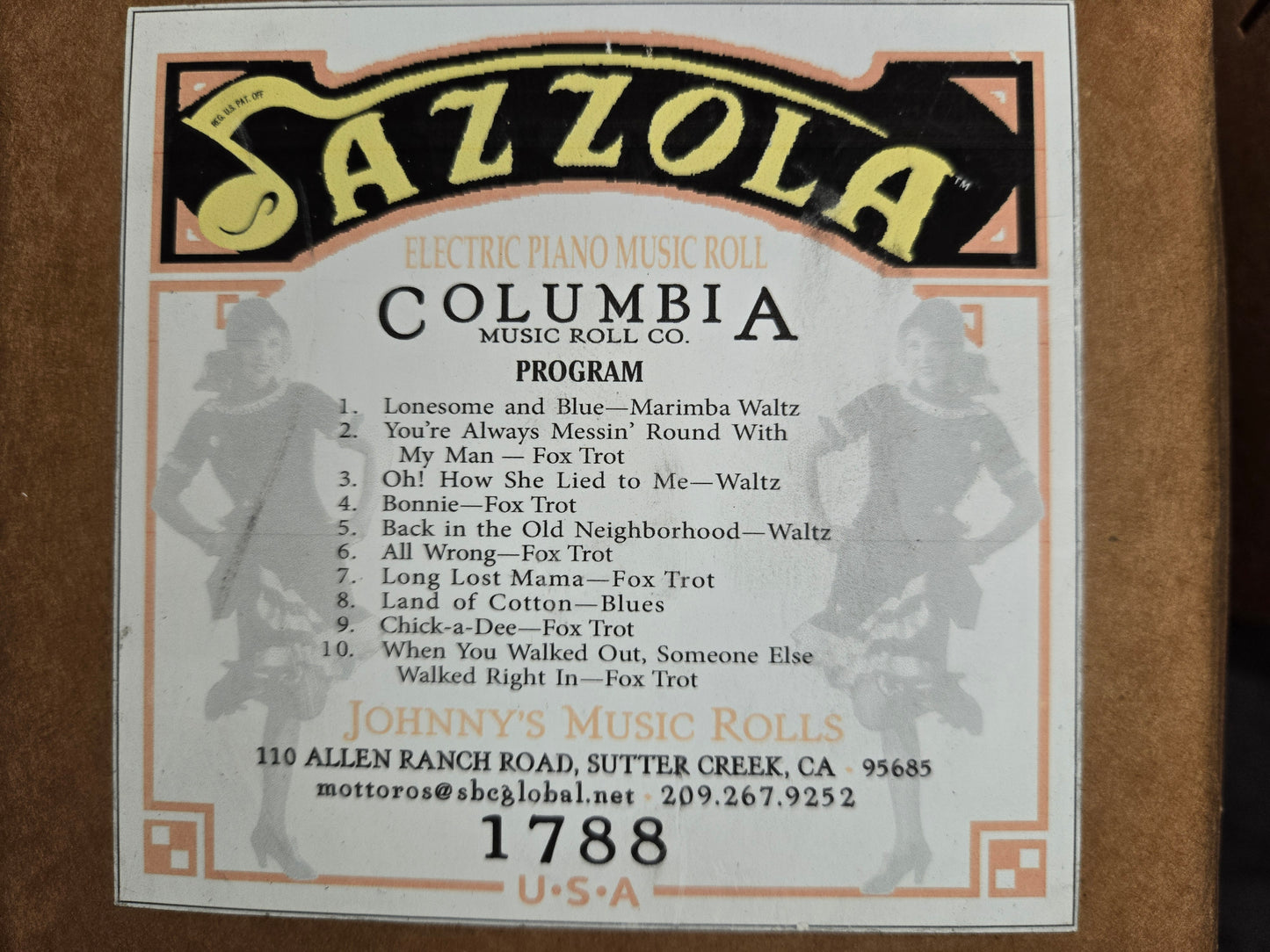 A-Roll A-1788 RECUT Nickelodeon Roll Lonesome and Blue Jazzola
