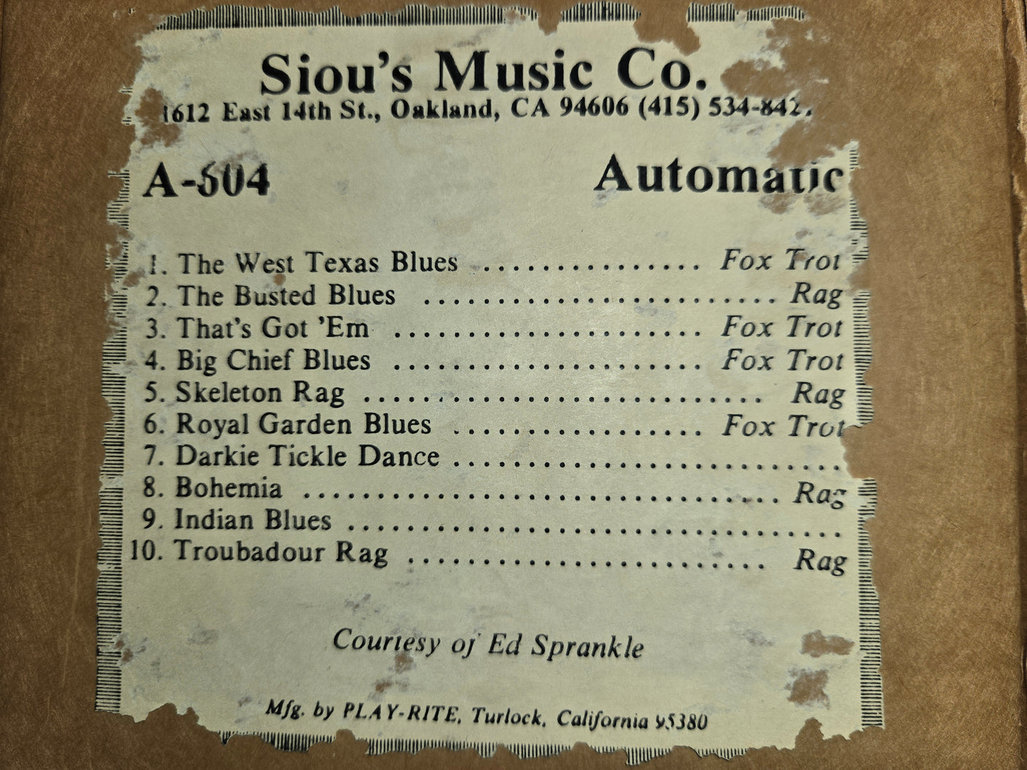 A-Roll A-604 RECUT Nickelodeon Roll The West Texas Blues
