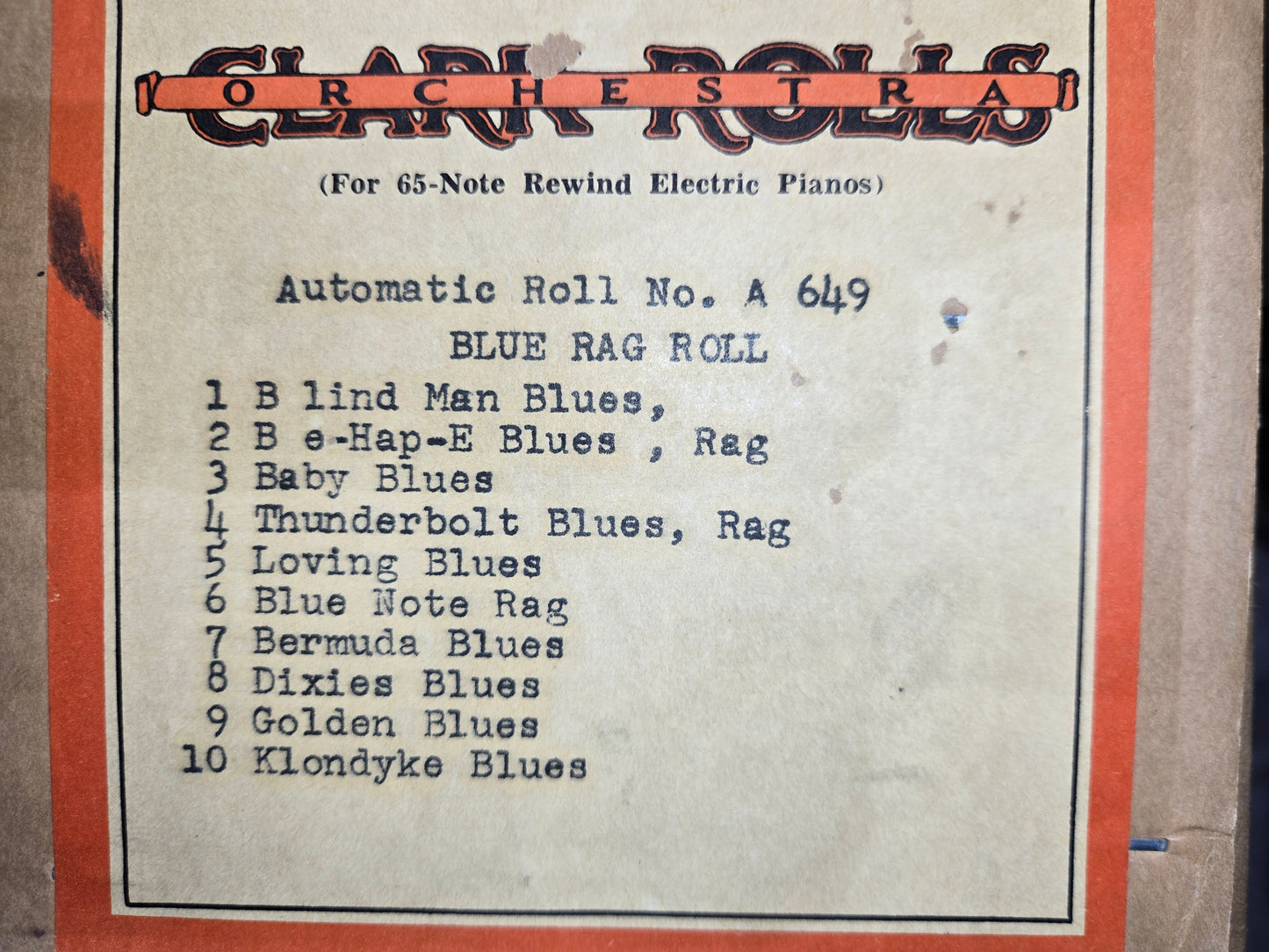 A-Roll A-649X RECUT Nickelodeon Roll Blind Man Blues