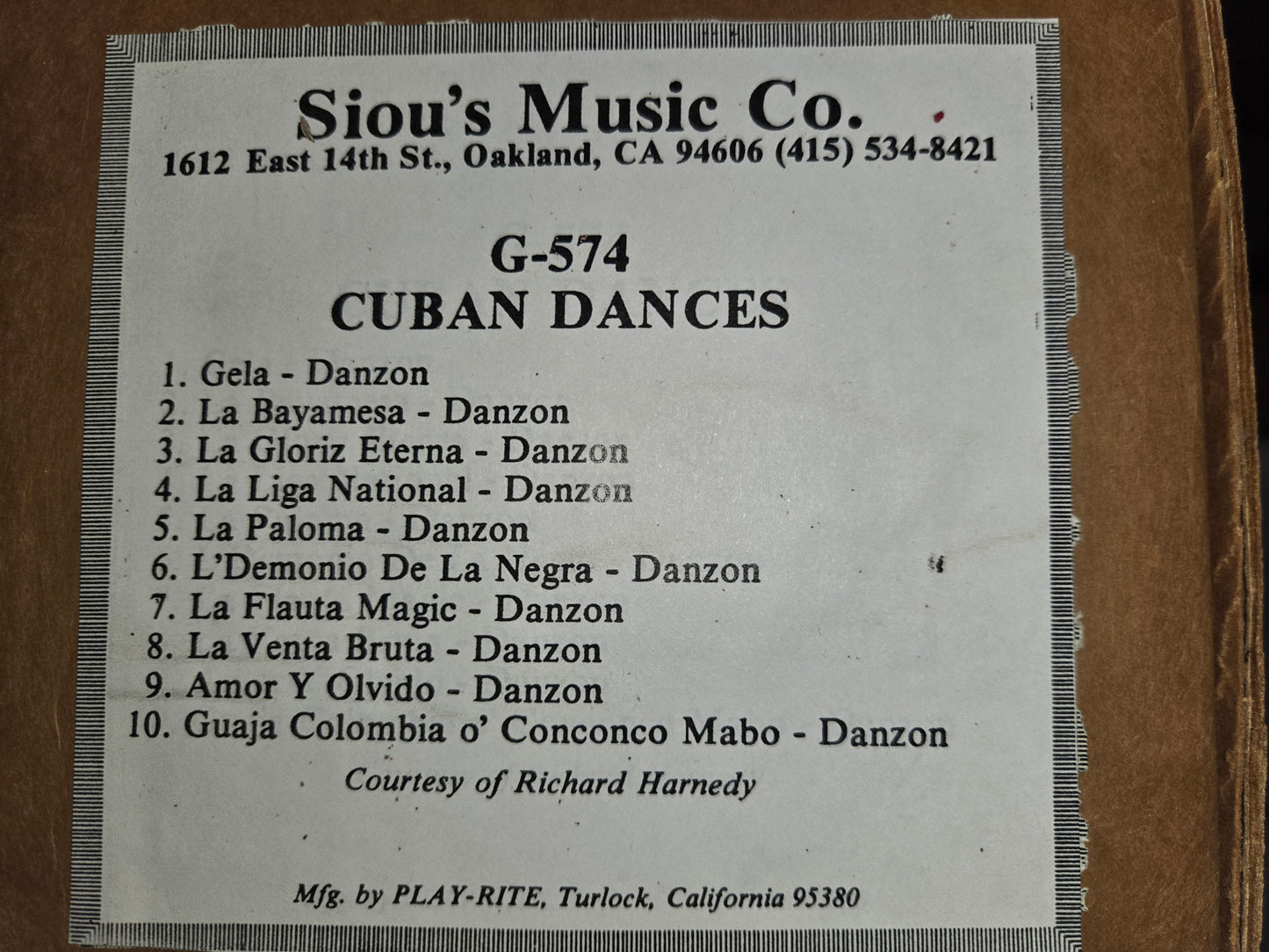G-Roll G-574 RECUT Nickelodeon Roll Cuban Dances