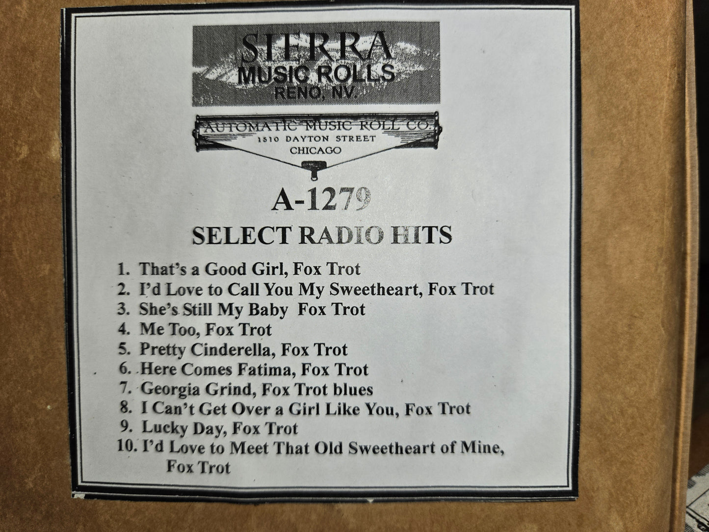 A-Roll A-1279 RECUT Nickelodeon Roll Select Radio Hits