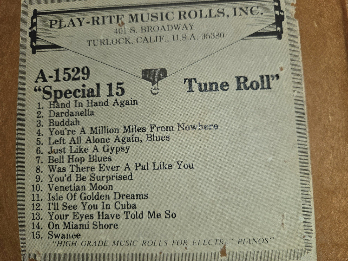 A-Roll A-1529 RECUT Nickelodeon Roll Special 15 Tune Roll