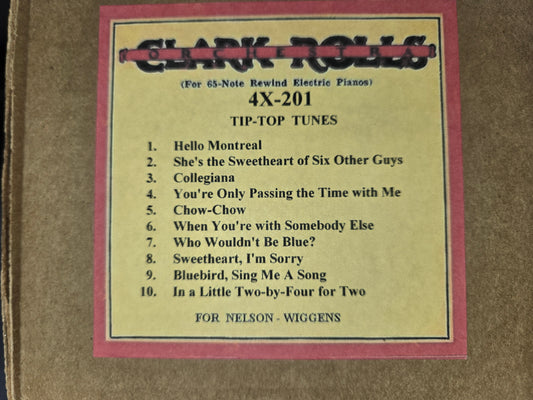 4X-Roll 4X-201 RECUT Nickelodeon Roll Tip-Top Tunes