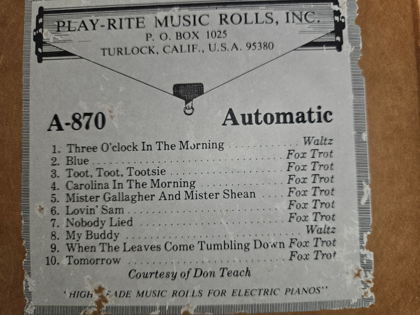 A-Roll A-870 RECUT Nickelodeon Roll Three O'Clock In The Morning