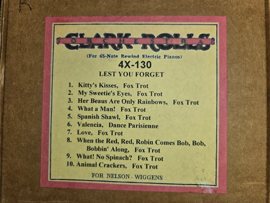 4X-Roll 4X-130 RECUT Nickelodeon Roll Lest You Forget