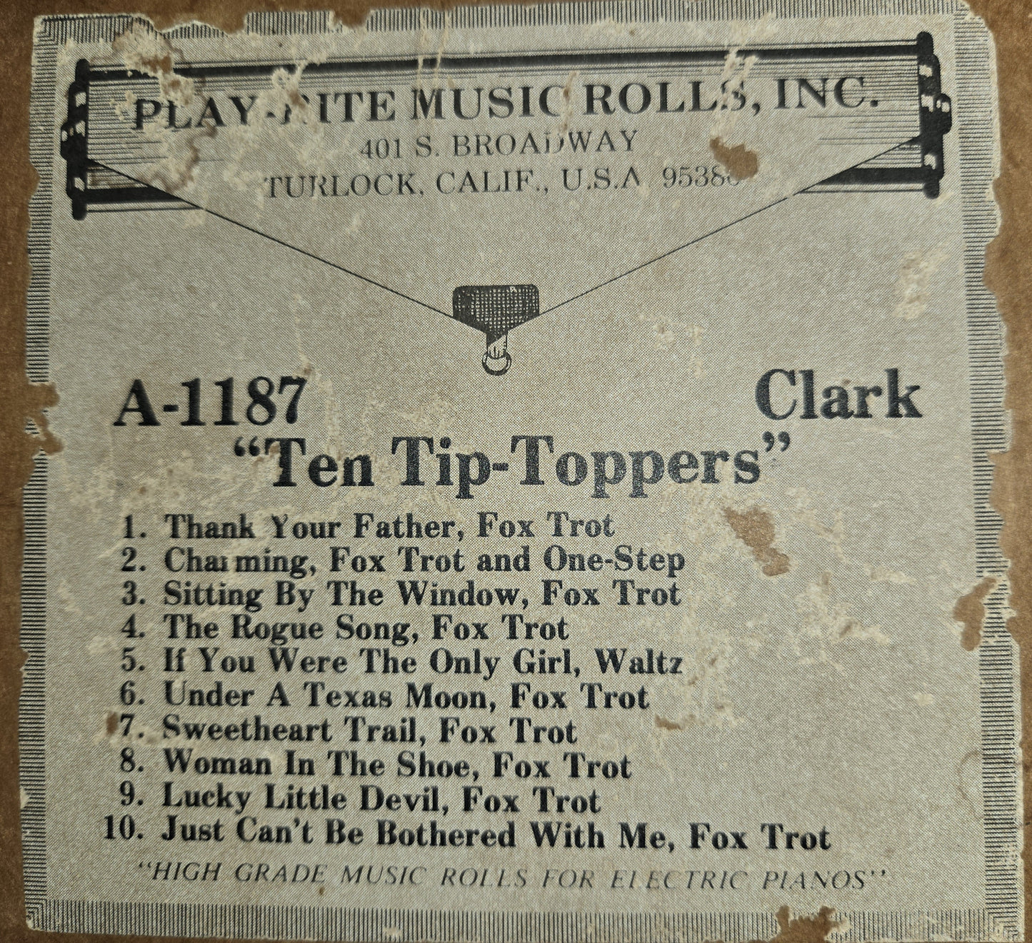 A-Roll A-1187 RECUT Nickelodeon Roll Ten Tip-Toppers