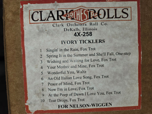 4X-Roll 4X-258 RECUT Nickelodeon Roll Ivory Ticklers MELIORA