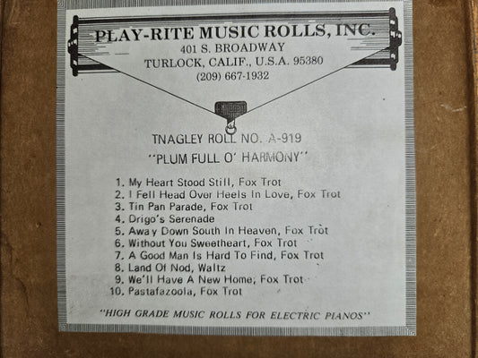 A-Roll A-919 RECUT Nickelodeon Roll Plum Full O Harmony Tangley