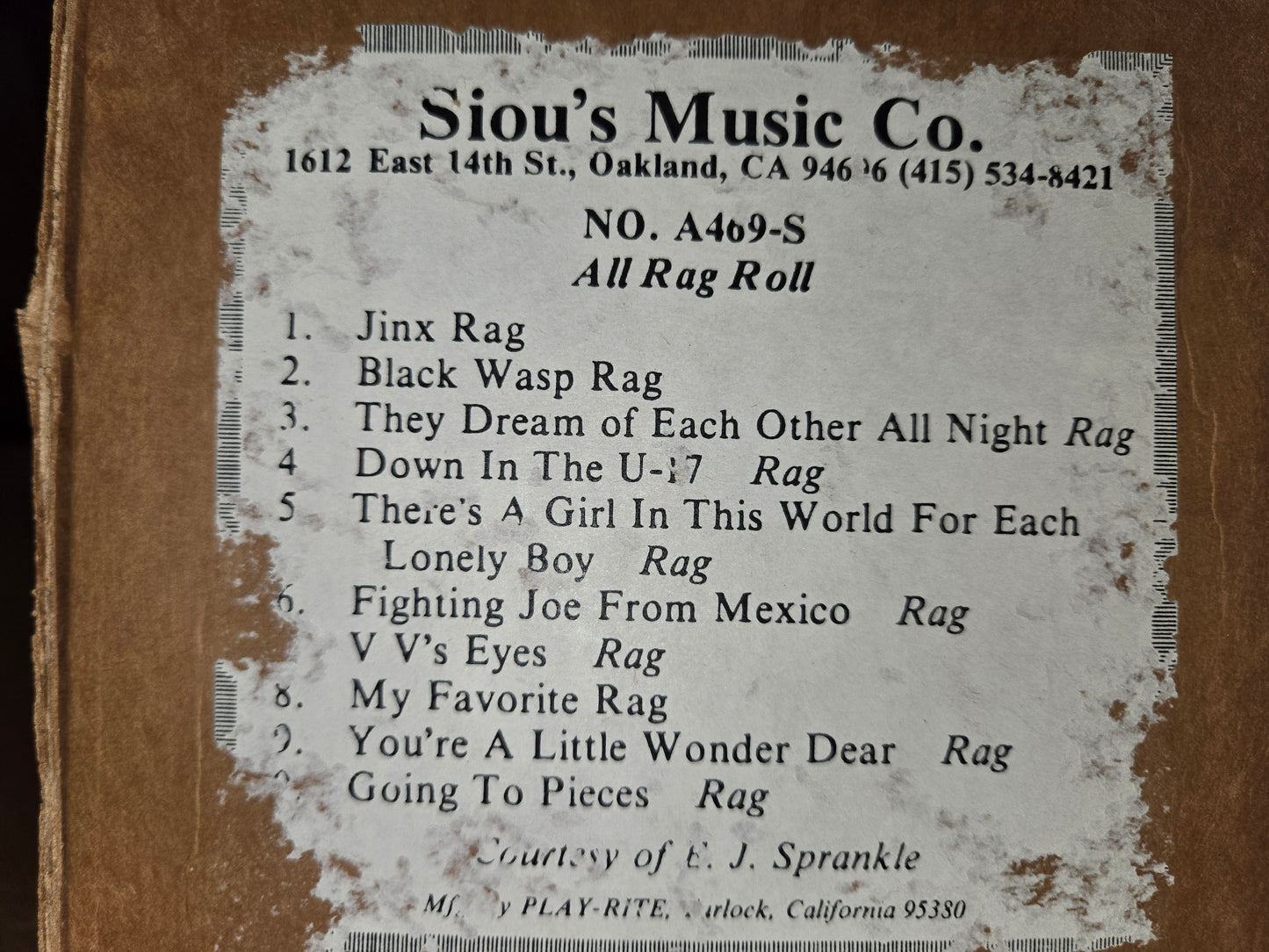 A-Roll A-469S RECUT Nickelodeon Roll All Rag Roll