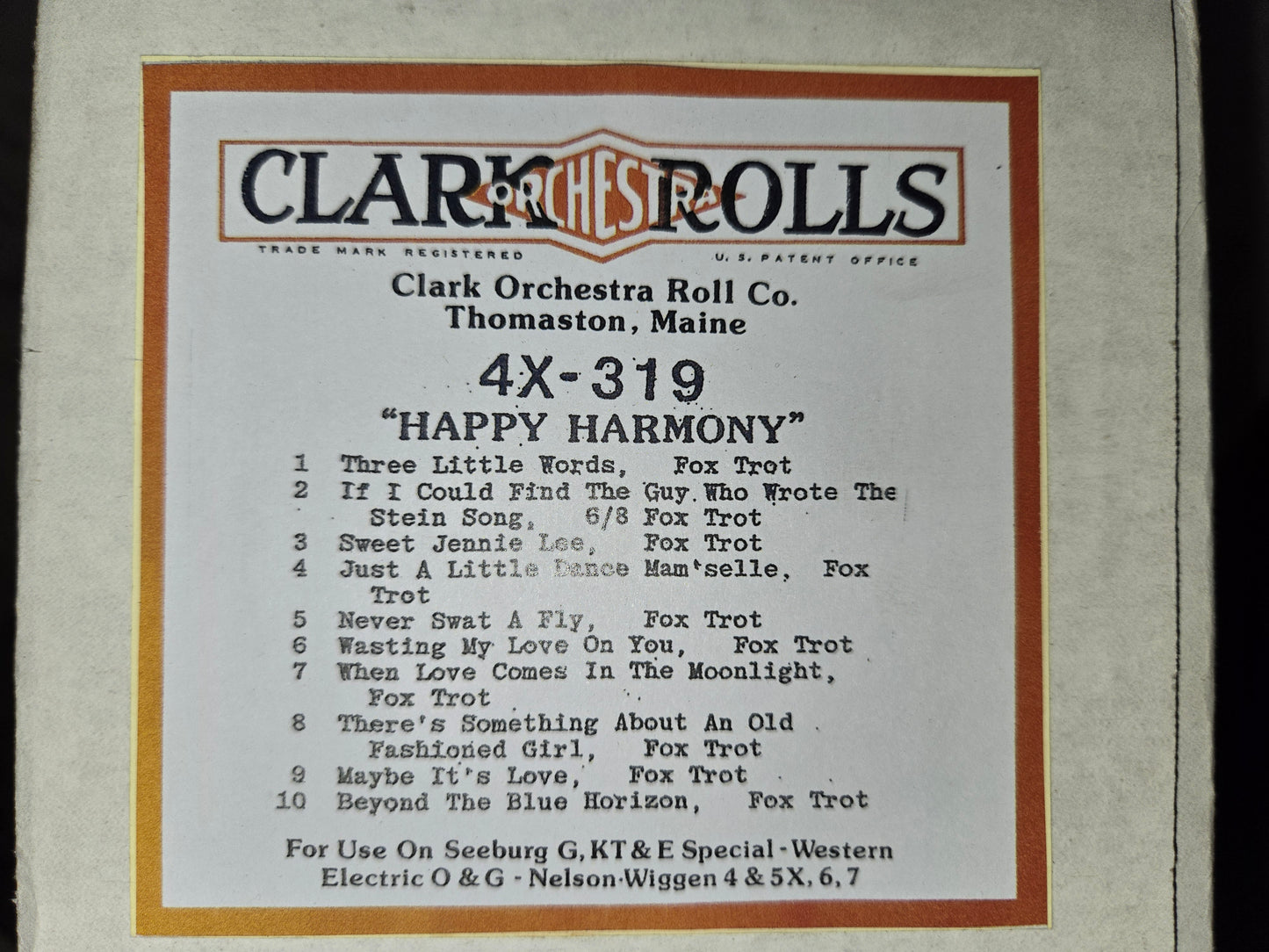 4X-Roll 4X-319 RECUT Nickelodeon Roll Happy Harmony