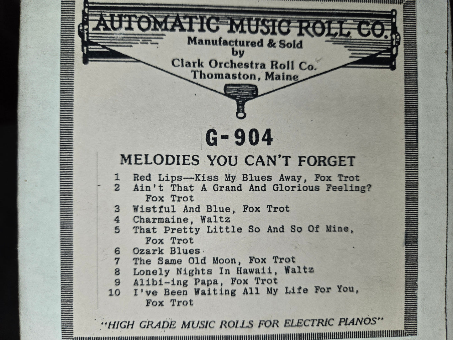 G-roll G-904 RECUT Nickelodeon Roll Melodies You Can't Forget