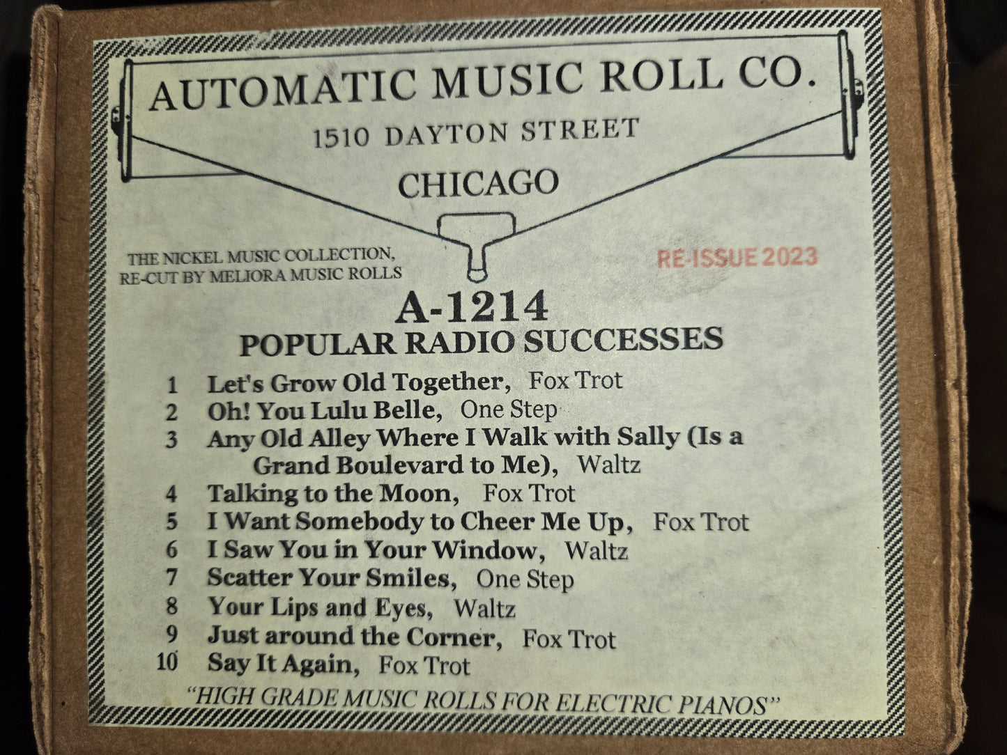 A-Roll A-1214 RECUT Nickelodeon Roll Popular Radio Successes Meliora