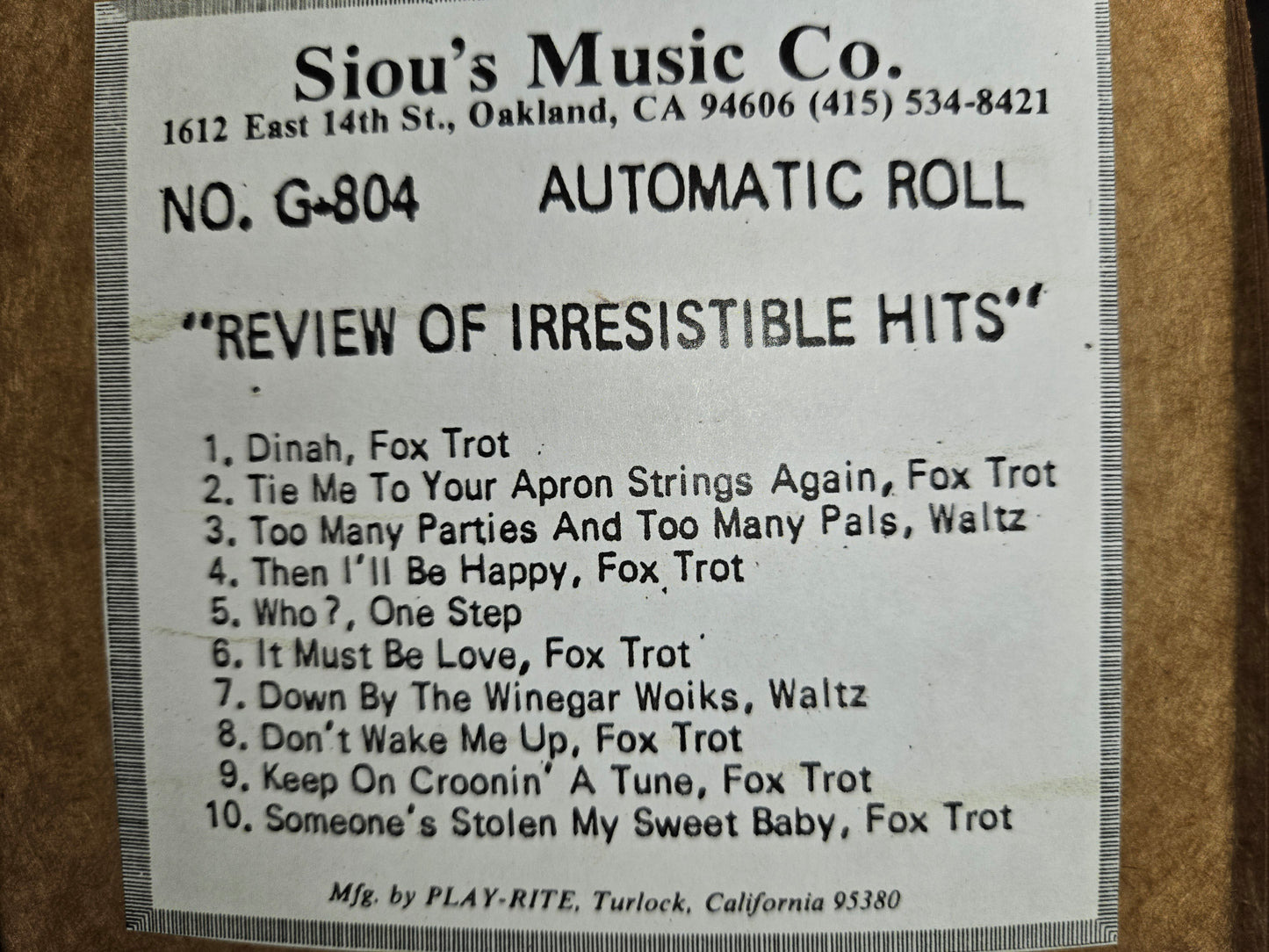 G-Roll G-804 RECUT Nickelodeon Roll Review of Irresistible Hits