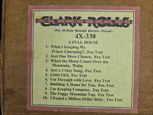 4X-Roll 4X-338 RECUT Nickelodeon Roll A Full House