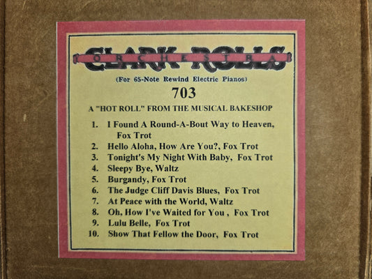 A-Roll A-703 RECUT Nickelodeon Roll A Hot Roll From The Musical Bakeshop