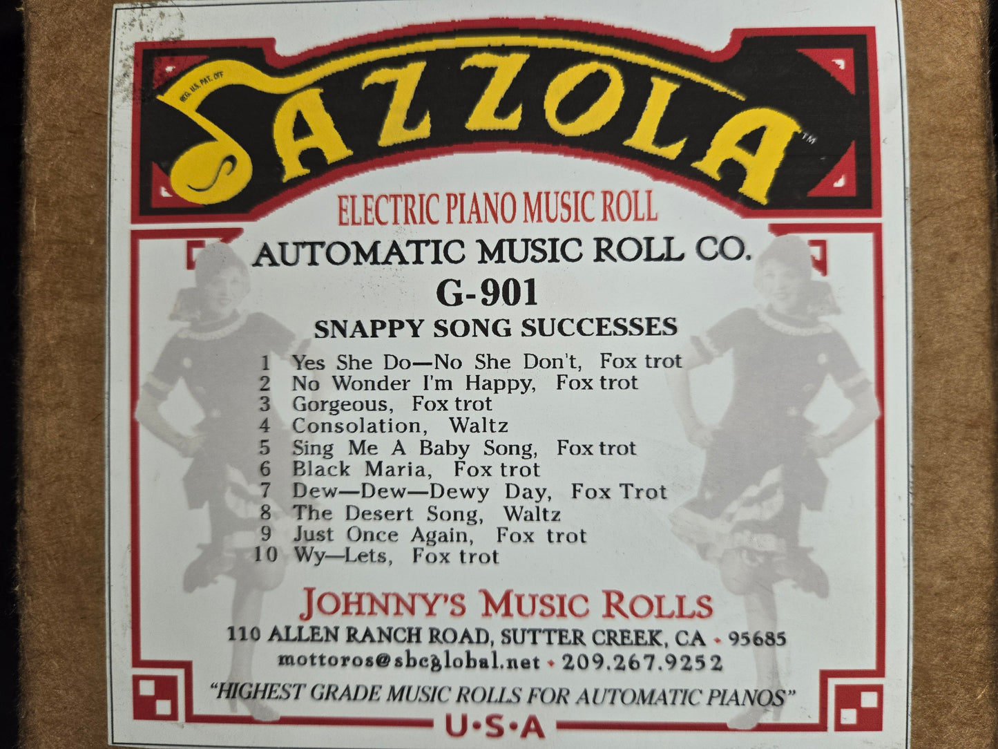 G-Roll G-901 RECUT Nickelodeon Roll Snappy Song Successes Jazzola