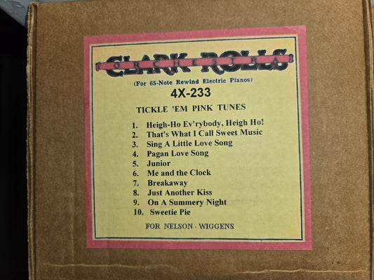 4X-Roll 4X-233 RECUT Nickelodeon Roll Tickle Em Pink Tunes
