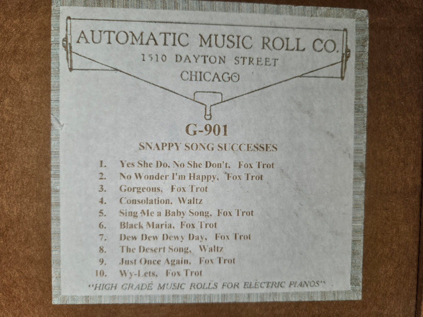 G-Roll G-901 RECUT Nickelodeon Roll Snappy Song Successes