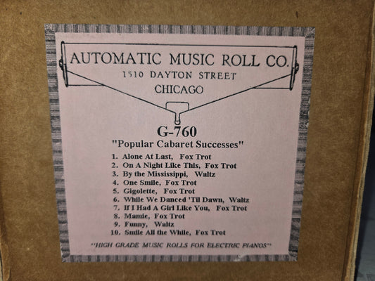 G-roll G-760 RECUT Nickelodeon Roll Popular Cabaret Successes