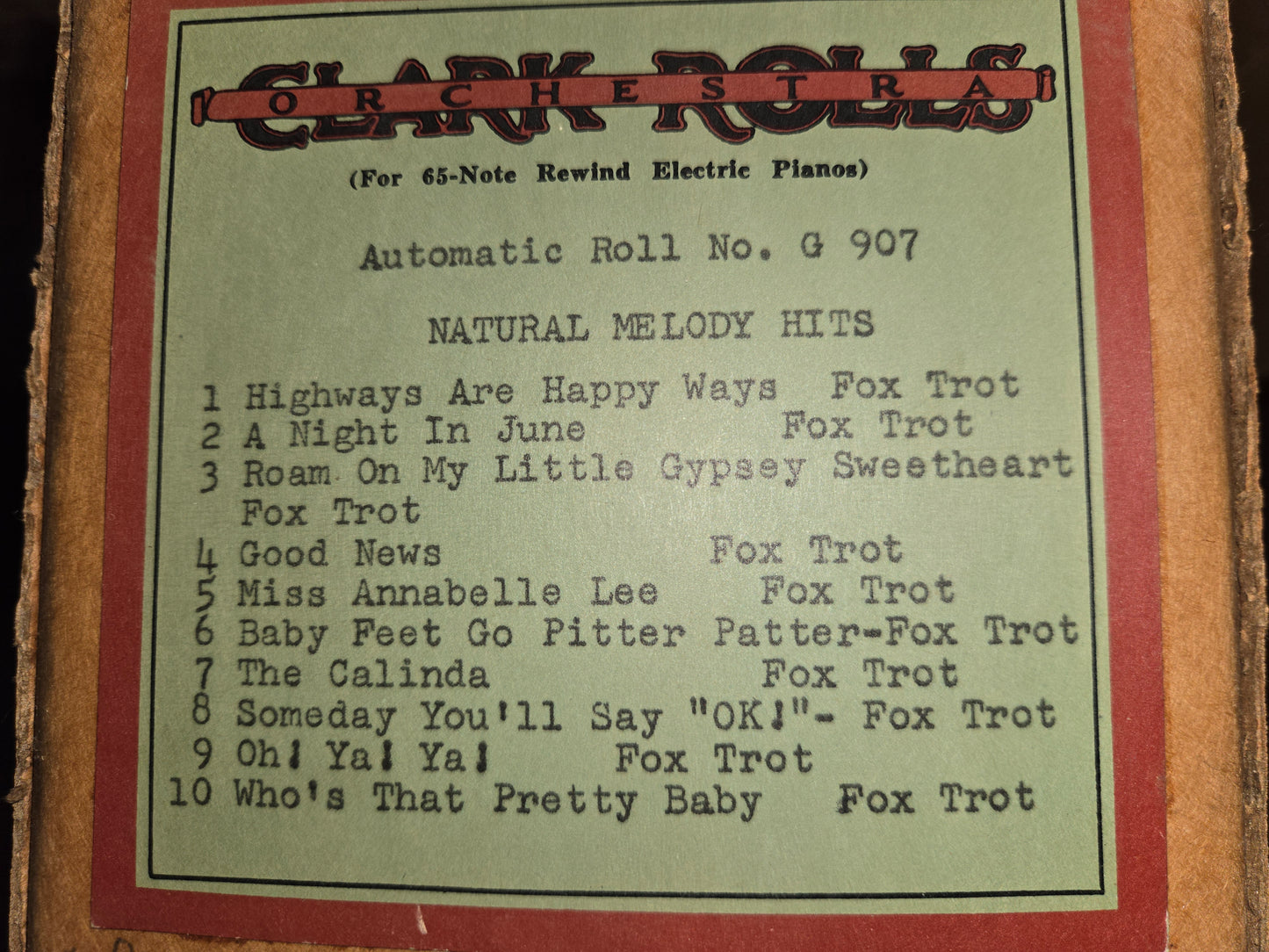 G-Roll G-907 RECUT Nickelodeon Roll Natural Melody Hits