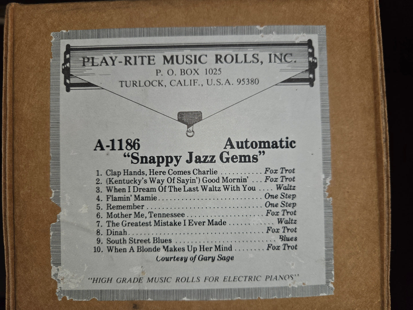 A-Roll A-1186 RECUT Nickelodeon Roll Snappy Jazz Gems