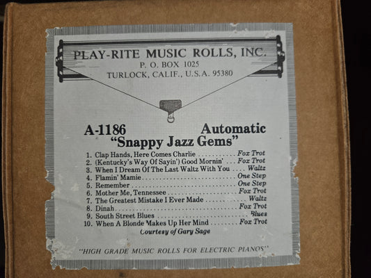 A-Roll A-1186 RECUT Nickelodeon Roll Snappy Jazz Gems