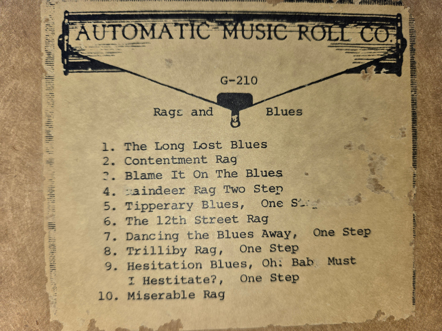 G-Roll G-210 RECUT Nickelodeon Roll Rags and Blues