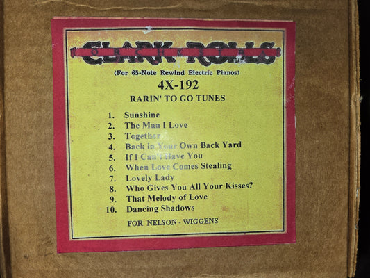 4X-Roll 4X-192 RECUT Nickelodeon Roll Rarin To Go Tunes