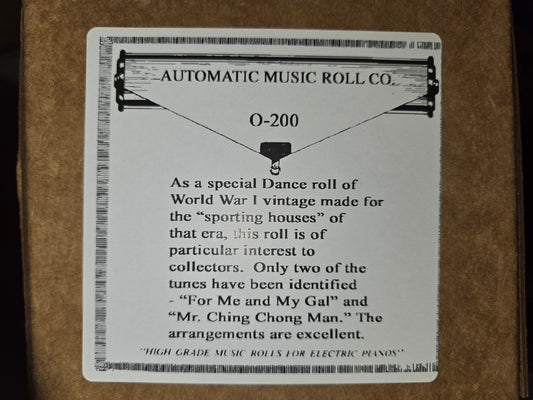 O-Roll O-200 RECUT Nickelodeon Roll WWI