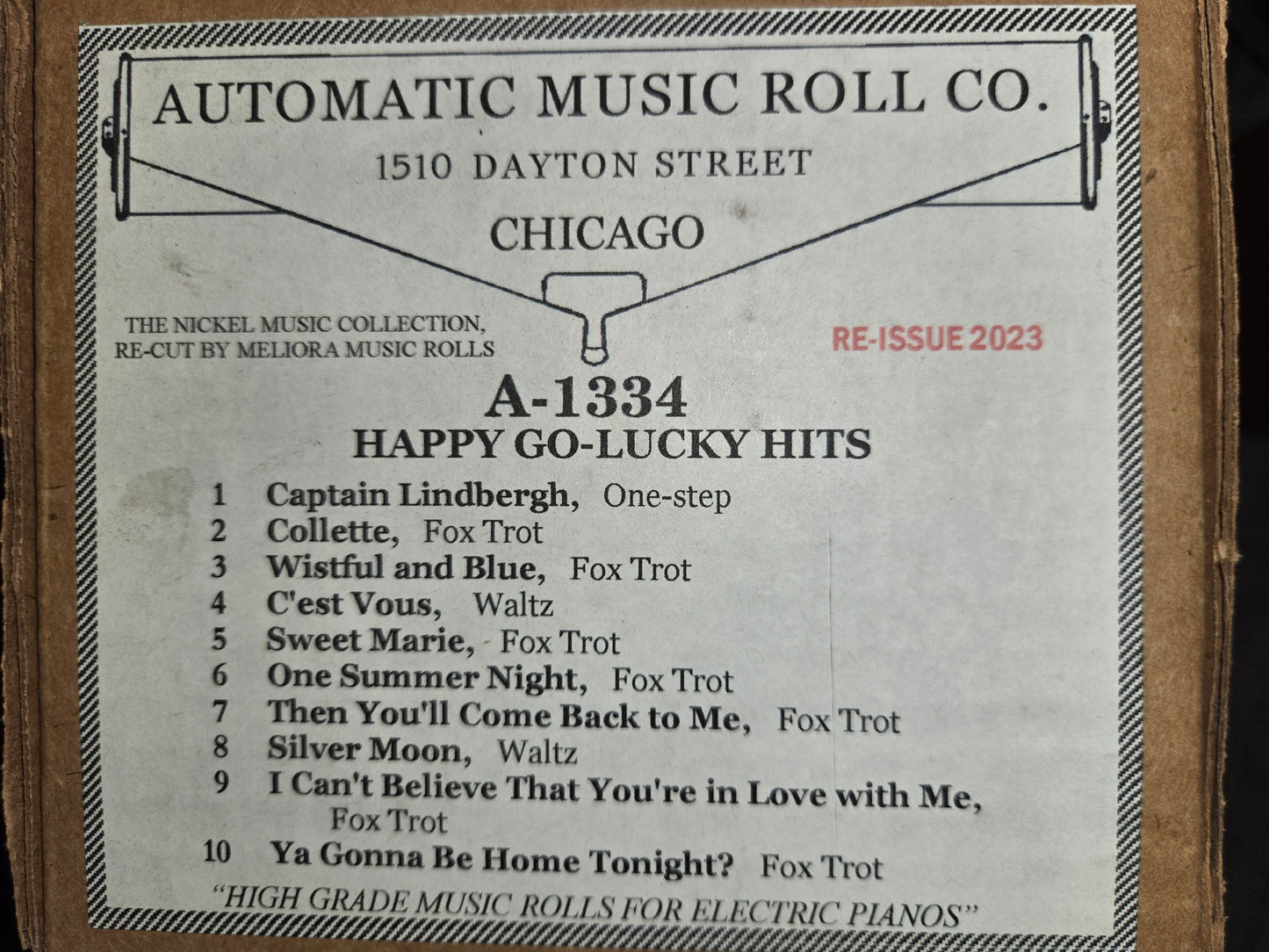 A-Roll A-1334 RECUT Nickelodeon Roll Happy Go-Lucky Hits Meliora