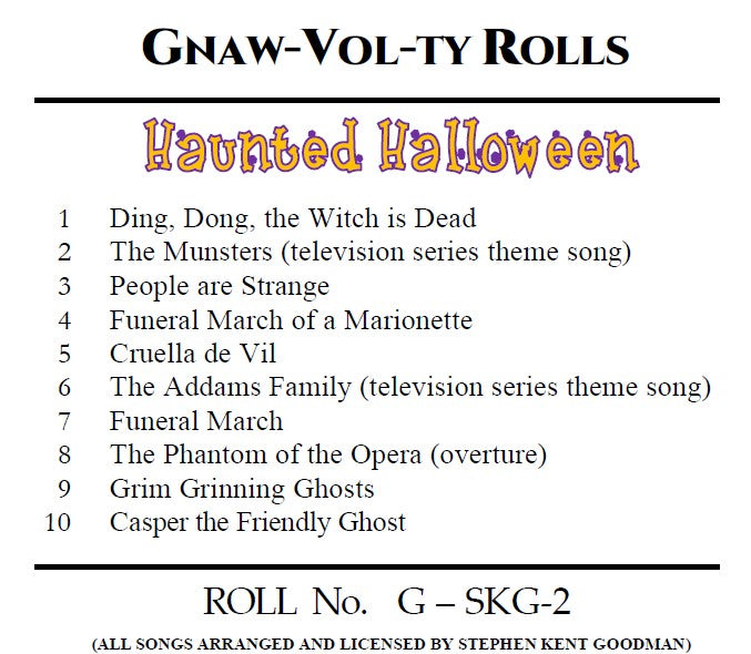 G-Roll G-SKG-2 Nickelodeon Roll Halloween Songs - NEW 2026 RECUT