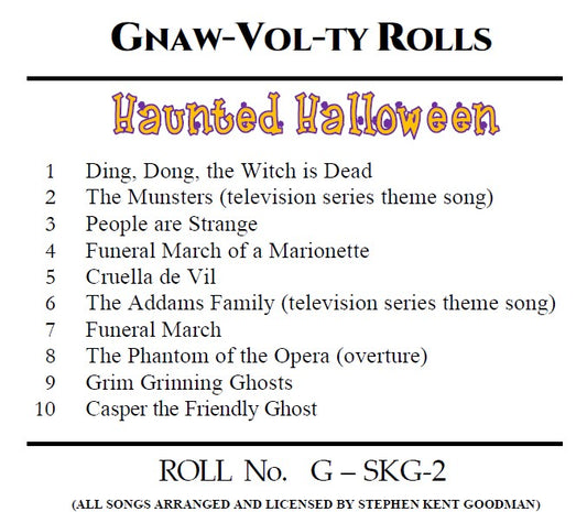 G-Roll G-SKG-2 Nickelodeon Roll Halloween Songs - NEW 2026 RECUT