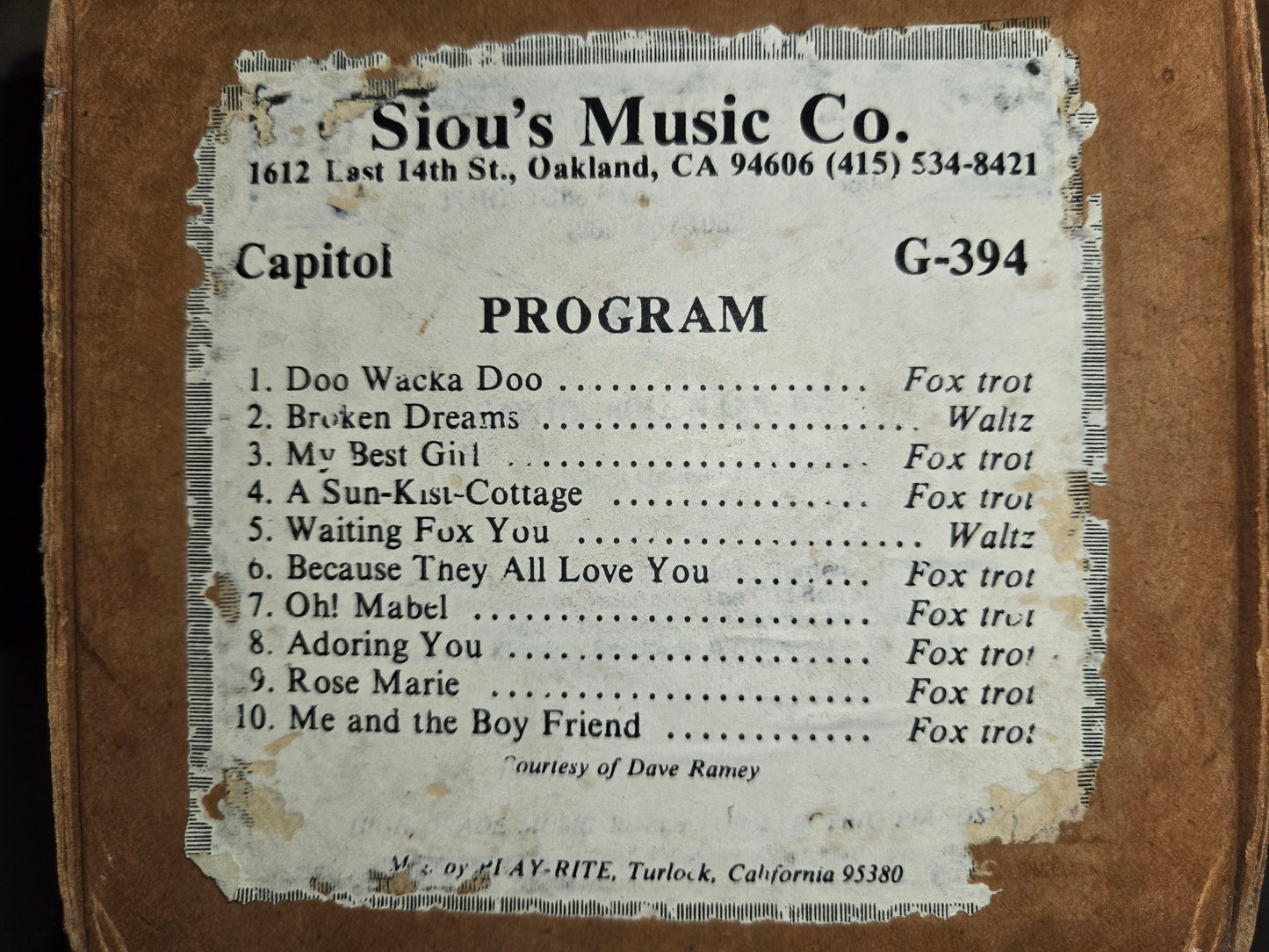 G-Roll G-394 RECUT Nickelodeon Roll Doo Wacka Doo