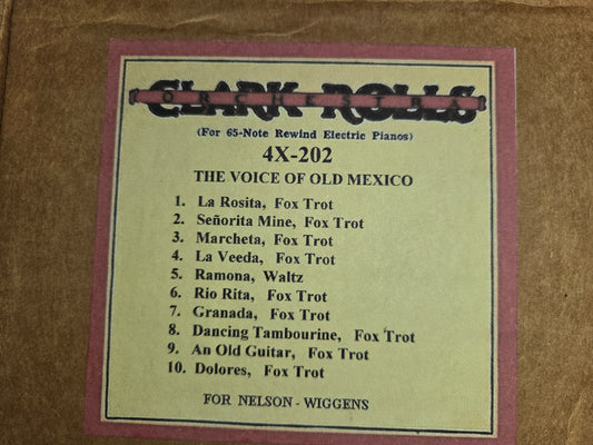4X-Roll 4X-202 RECUT Nickelodeon Roll the Voice of Old Mexico