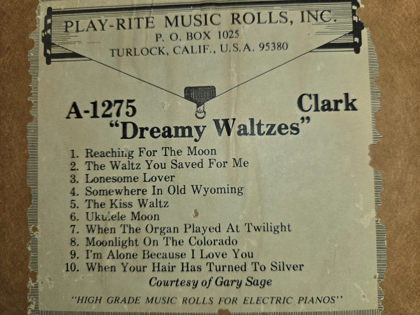 A-Roll A-1275 RECUT Nickelodeon Roll Dreamy Waltzes
